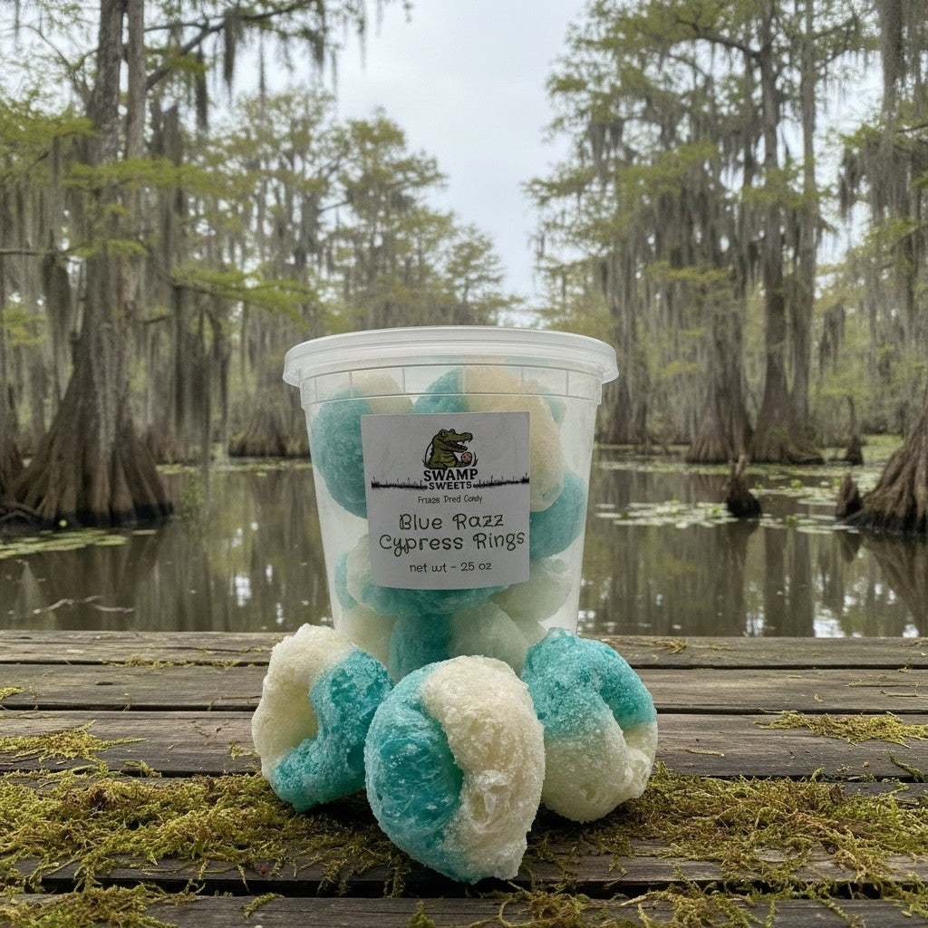 Blue Razz Cypress Rings